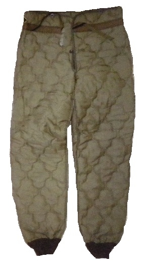 COLD WEATHER INSULATED PANTS LINER, CZECH MILITARY