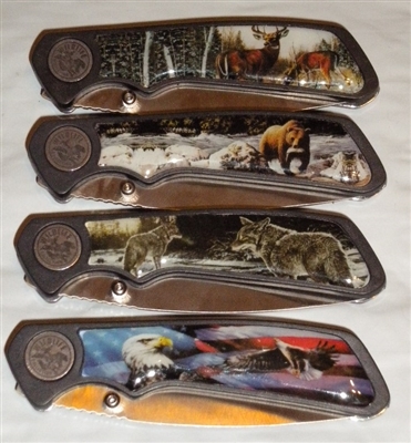 Wildlife folding knife set