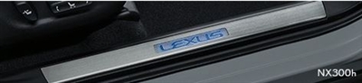Lexus NX Blue LED Illuminated Scuff Plate KIT