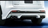 Modellista NX F Sport Rear Diffuser and tail pipe finisher