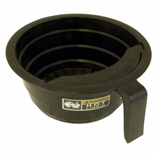 BUNN FUNNEL W/DECALS BLACK PLASTIC