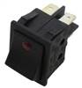 COMPAK   BLACK ROCKER SWITCH WITH LED 8AMP