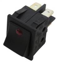 COMPAK   BLACK ROCKER SWITCH WITH LED 8AMP