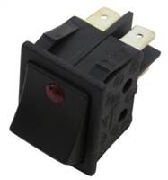 CUNILL   MAINS 2 POLE ONE WAY ON/OFF SWITCH   BLACK WITH LED