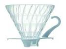 HARIO GLASS COFFEE DRIPPER V60 02 WHITE