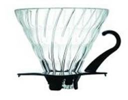 HARIO GLASS COFFEE DRIPPER V60 02 BLACK