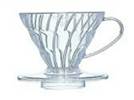 HARIO COFFEE DRIPPER V60 01 CLEAR PLASTIC