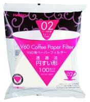 HARIO V60 PAPER FILTER 02 DRIPPER 100 SHEETS   BLEACHED