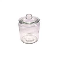 CLEAR GLASS BISCOTTI JAR 1.5 US GALLON / 6 LITRES