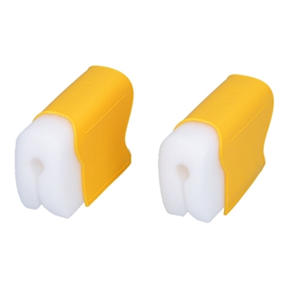 Shaped steam wand cleaning sponge