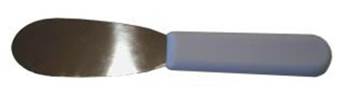 FOAM CONTROL   METAL SPATULA WHITE HANDLE   SMALL