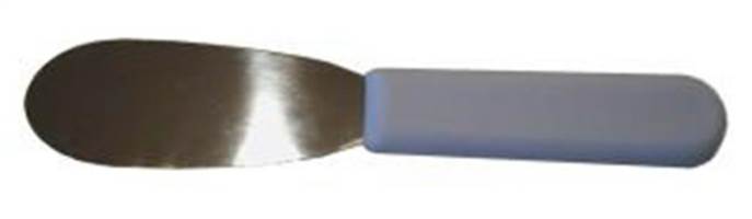 FOAM CONTROL   METAL SPATULA WHITE HANDLE   SMALL