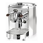 Fracino Cherub stainless steel espresso coffee machine.