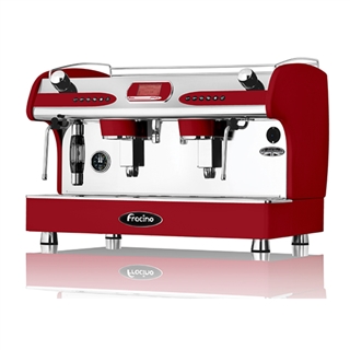 Fracino White 2 Grp fully automatic PID coffee machine.