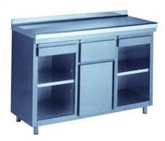 STAINLESS STEEL 1.5M CABINET HEIGHT 1050MM DEPTH 600MM