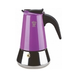 PEZZETTI STEELEXPRESS MOKA POT - 4 CUP LILAC