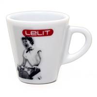 Lelit 70cc porcelain espresso cup with saucer, 6 pcs  PN: PL300