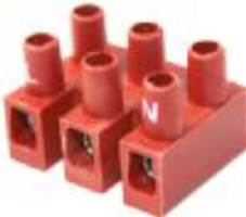 Lelit 3 POLES TERMINAL BLOCK - GLASS FIBER -  SILKCREEN PRINTED L - N  PN: RIC003