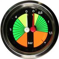 LA SPAZIALE   PRESSURE GAUGE DUAL VERTICAL