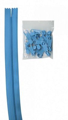 Parrot Blue 4 yard Handbag Zippers by the Yard | ByAnnie #ZIPYD-214