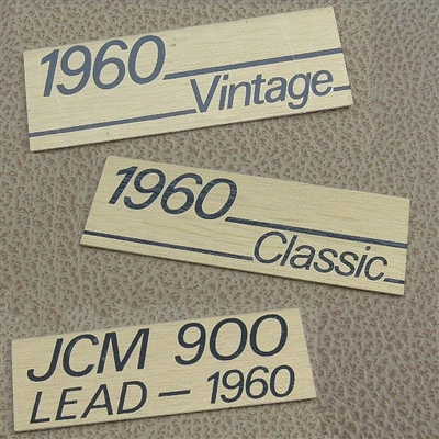 Genuine Marshall amp badges/lead plates