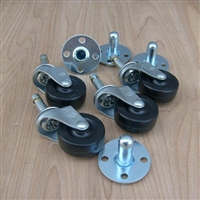 2" Pop out casters with sockets 4pc set