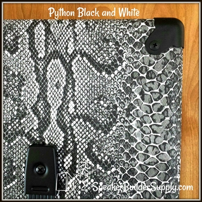 Python snakeskin pattern tolex in black and white