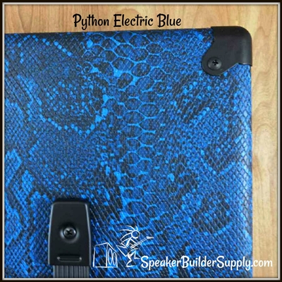 Python snakeskin pattern tolex in Electric Blue