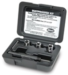Rustproofer cutter kit contains three 1/2" Rotabroach Cutters