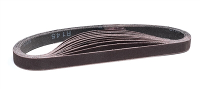 180 Grit Sanding Belt - Aluminum Oxide 1/2" x 18"