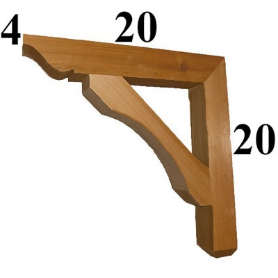 Cedar Wood Bracket, Style - G01