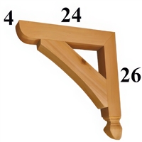 Cedar Wood Bracket, Style - G03