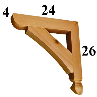 Cedar Wood Bracket, Style - G03