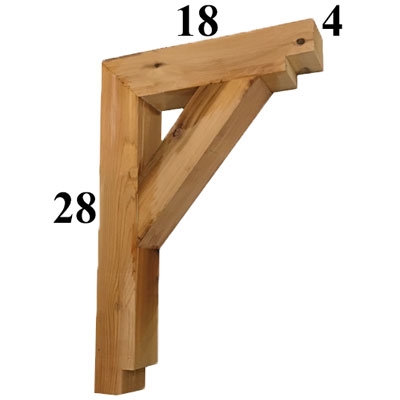 Cedar Wood Bracket, Style - G05