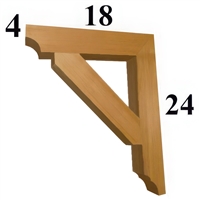 Cedar Wood Bracket, Style - G08