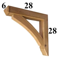 Cedar Wood Bracket, Style - G18