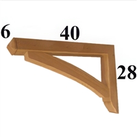 Cedar Wood Bracket, Style - G19
