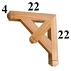 Cedar Wood Bracket, Style - G21