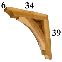 Cedar Wood Bracket, Style - G25