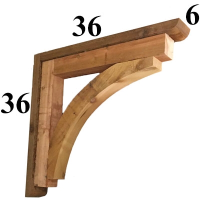 Cedar Wood Bracket, Style - G27