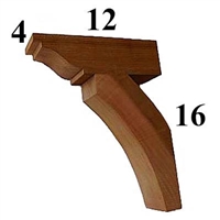 Cedar Wood Bracket, Style - G28