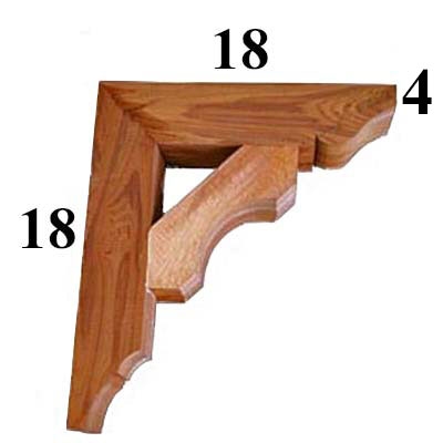 Cedar Wood Bracket, Style - G29