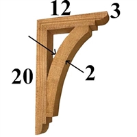 Cedar Wood Bracket, Style - G30