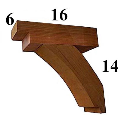 Cedar Wood Bracket, Style - G32