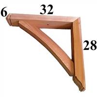 Cedar Wood Bracket, Style - G34