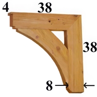 Cedar Wood Bracket, Style - G40