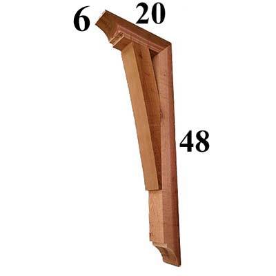 Cedar Wood Bracket, Style - G44