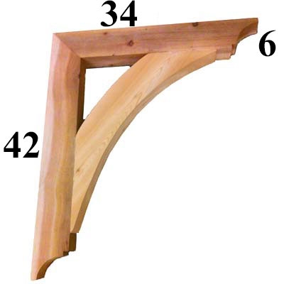 Cedar Wood Bracket, Style - G48