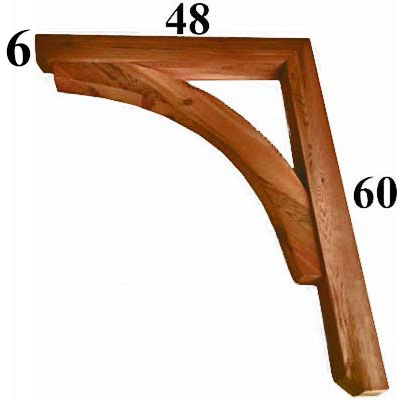 Cedar Wood Bracket, Style - G50