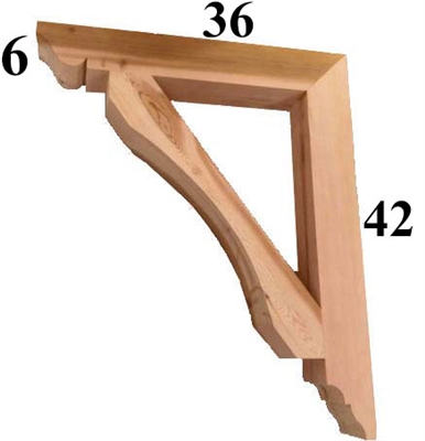 Cedar Wood Bracket, Style - G51